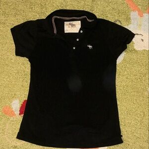 Abercrombie & Fitch Black Polo Shirt